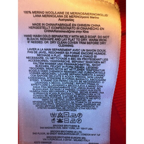 Brooks Brothers Super Fine Merino Cardigans Lot of 2 Red & Purple Size Small - Picture 4 of 5